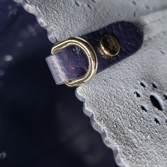 DRAPER JAMES Leather & Suede Reversible Mini Tote - Picture 10 of 10